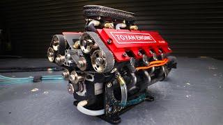 Worlds Smallest V8 Engine Hits 10500 RPM on Nitro 1.7 Cu In 28cc
