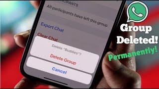 How to Delete Remove WhatsApp Group Permanently