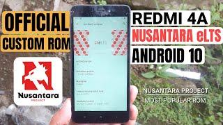 Custom Rom Redmi 4A Nusantara eLTS 1.1 Android 10  Gesek Rom Nusantara