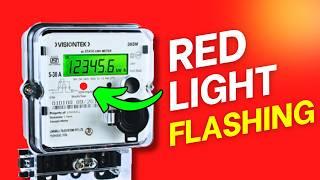 Why Red Light Flashing on Electric Meter  Red Light Blink on Energy Meter  Techno365