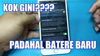 IPHONE 6  IPHONE 7 KONDISI KESEHATAN BATERE SERVICE PADAHAL SUDAH DIGANTI BATERE BARU