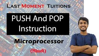 PUSH And POP Instruction  Microprocessor Lectures in Hindi