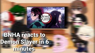 BNHA react to Demon Slayer in 6 minutesft. Nezukocensored•LyLi•Read Desc