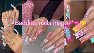 Baddie summer  nails inspo 2024 nails inspo - COMPILATION  #nailsinspiration #baddienails