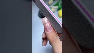 A variety of ways to unlock glitter sequins today used to color transparent solid extension gel.