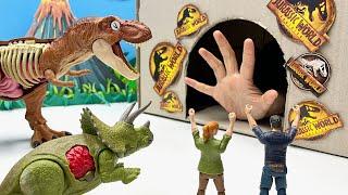 Tyrannosaur Dinos In Scary Cave  Dinosaur Anatomy Fun Video