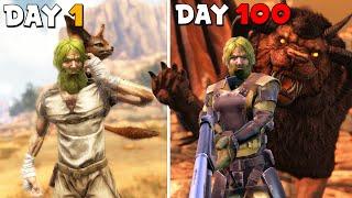 I Have 100 Days To Beat ARK  Scorched Earth w Official Settings