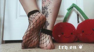 Sock Try on With FISHNETS   ⋆ ˚｡⋆୨୧˚