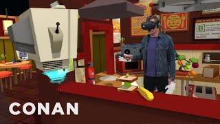 Conan Visits YouTubes VR Lab  CONAN on TBS