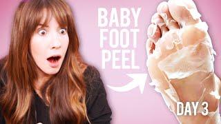 We Tried a Weird Baby Skin Foot Peel Mask... The Results? 