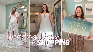 MY WEDDING DRESS ‍️ shopping experience dresses try-on & journey to becoming a Bride  Madi Lane