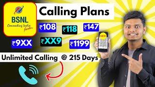 BSNL New Calling Recharge Plans 2024  Bsnl Only Calling Recharge Plan