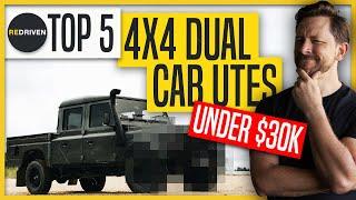 Top 5 4x4 Dual cab utesPick-ups under $30000  ReDriven