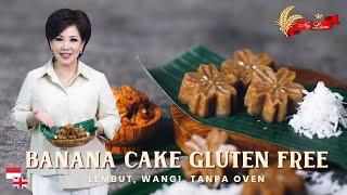 MUDAHTANPA OVEN Resep Banana Cake Gluten Free Dijamin nagih