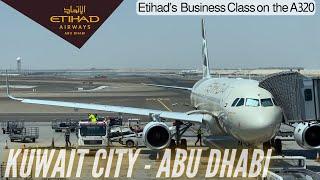 Business Class on the A320  Kuwait City - Abu Dhabi  Etihad Business Class  Trip Report