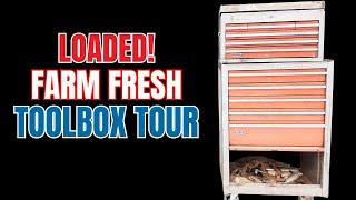 Farm Fresh Loaded Toolbox Tour Tool Haul  Estate Sale Tool Box Reveal