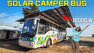 Ultimate Off-grid EV Camper Bus Will Blow Your Mind No Charge Station Needed