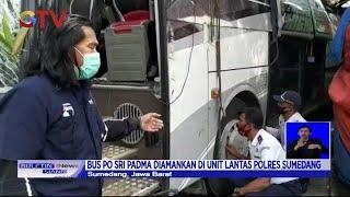Usai Dievakuasi Bus Sri Padma Diamankan Unit Lantas Polres Sumedang - BIS 1203