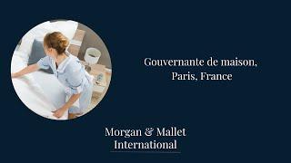 Recherche une Gouvernante de Maison à Paris I Morgan Mallet International