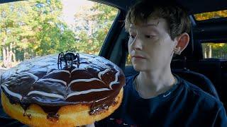 ASMR Boston Cream Cake Dessert Mukbang No Talking