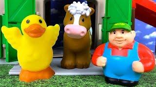 UNBOXING FISHER PRICE LITTLE PEOPLE FARM ANIMAL FRIENDS & PONY STABLE