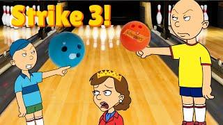 Caillou And Cody Misbehave At Doriss 50th Birthday And Bowling Trip And Get Grounded