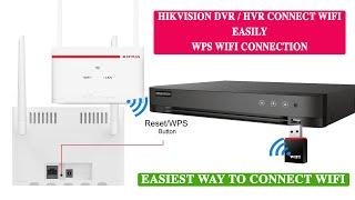 How to connect hikvision dvr hvr to 4g sim router wifi using wps connection