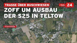 S-Bahn-Verlängerung durch Landschaftsschutzgebiet Teltow?