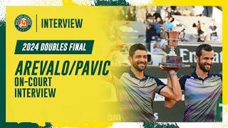 ArevaloPavic Doubles Final on-court interview  Roland-Garros 2024