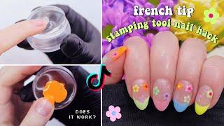 TESTING VIRAL TIK TOK STAMPING TOOL FRENCH TIP HACK  The Beauty Vault