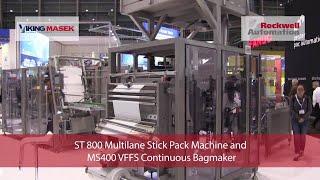 Viking Maseks ST 800 Multilane Stick Pack and MS400 VFFS Continuous Bagmaker