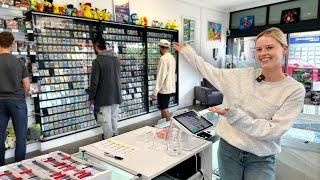 A Day in the Life Selling & Trading At My Pokemon Store OWNER POV