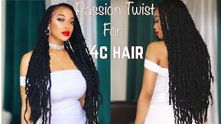 How toPassion Twist for 4c Hair- ft X-pression Twisted Up Springy Afro Twist