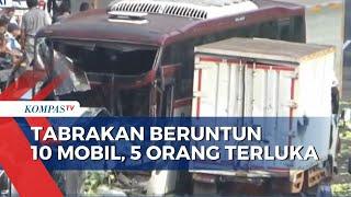 Kecelakaan Beruntun 10 Kendaraan di Tol Cipularang Diduga Bus Alami Rem Blong