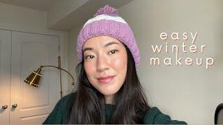 winter flush makeup tutorial  “i’m cold” look