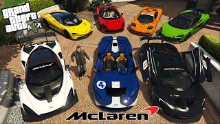 GTA 5 - Stealing Luxury McLaren Cars with  Michael  GTA V Real Life Cars #60