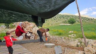 In the heart of nature a nomadic couple and the art of making a place to bake local bread