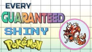 Every Guaranteed Shiny Pokémon Ever