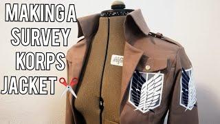 Attack on titan jacket cosplay tutorial