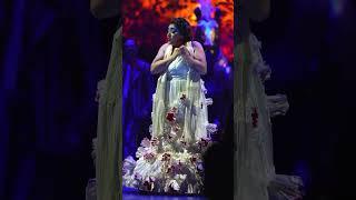 Did you know?  This dress was fitted with 61 white individually programmed flowers #CirqueduSoleil