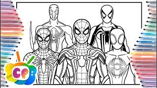 Spider-man coloring pages Spider-man 5 versions OSKI - Whats The Problem?  Electronic Pop  NCS