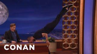 Jamie Dornan Turns Conan’s Desk Into A Pommel Horse  CONAN on TBS