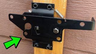 Self Locking Gate Latch - This is How it Works