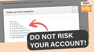 How to Choose Correct Categories for KDP Low and No Content Books
