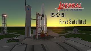 KSP 1.2.2 RSSRO  First Satellite  Cinematic Launch