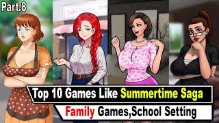 Top 6 Realistic Games Like Summertime Saga Family Games School Setting Part.8