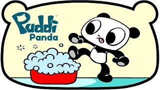 The SAFE way to take a bath...   Puddi Panda #shorts #comics #funnycomics