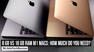 8GB vs 16GB RAM for M1 MacBook How Much do You Need?