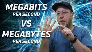 Megabits per second Mbs vs Megabytes per second MBs