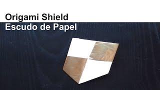 How to Make an Origami Shield Medieval Heraldry Arts and Crafts - Cómo Hacer un Escudo de Papel ️